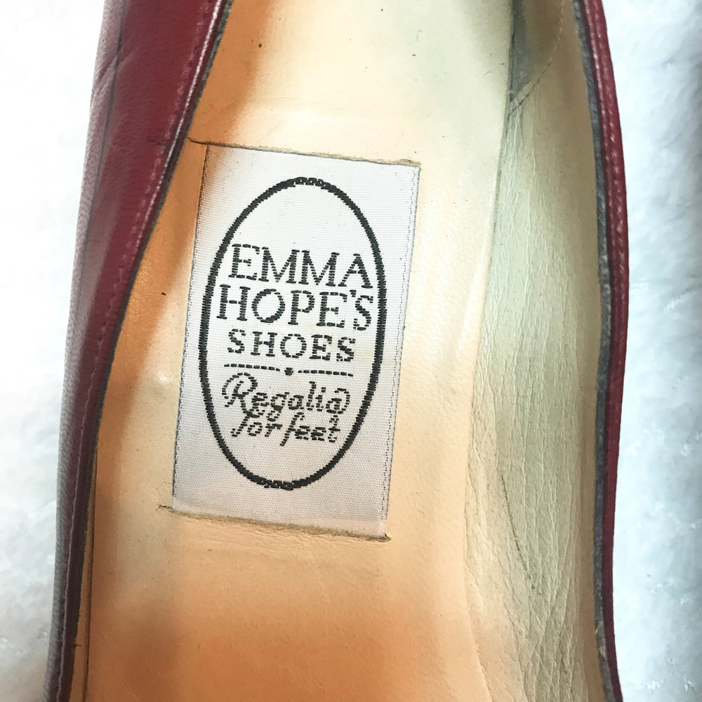 EMMA HOPE'S Made in Italy Stripped Kitten heel Pump shoes - Picture 4 of 6